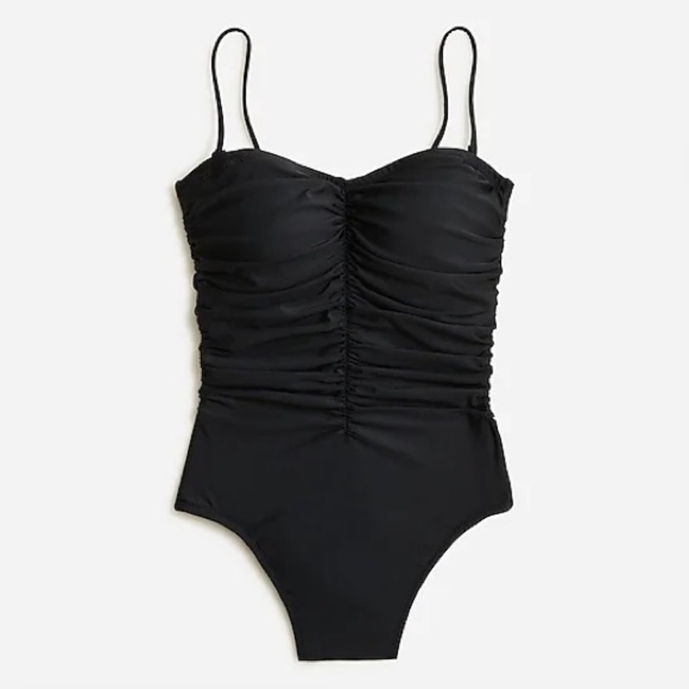 J. Crew ruched sweetheart one piece